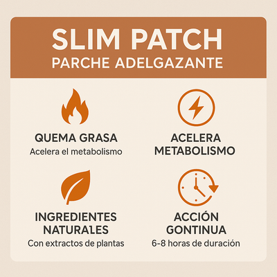 🔥  Parche Slim Patch – Tu aliado diario para quemar grasa sin pastilla